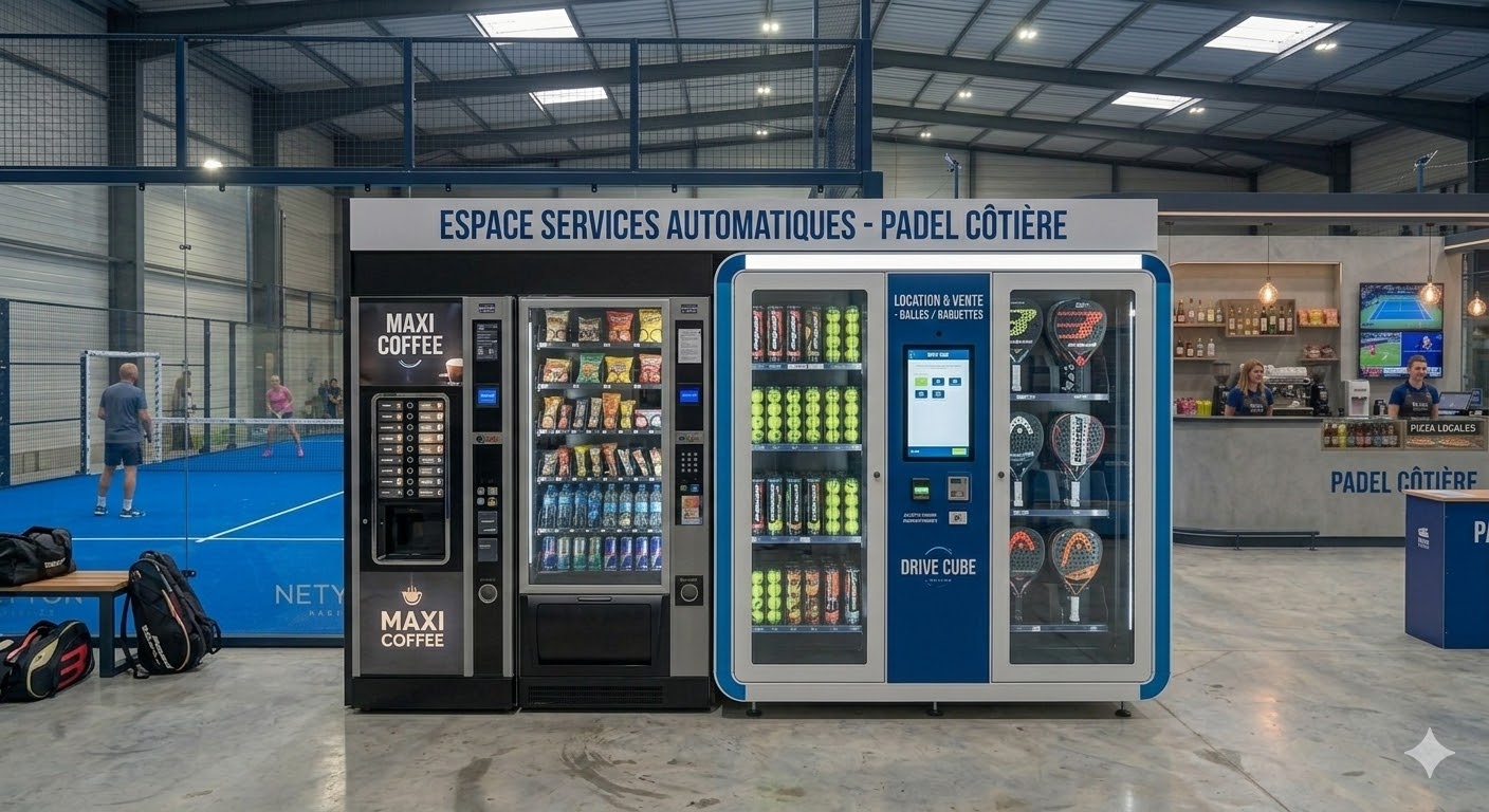 Automates de service pour raquettes et balles